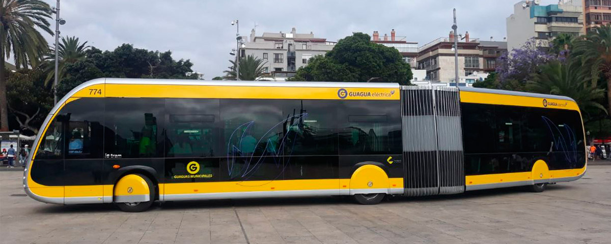 Livraison du premier bus Irizar 100% électrique, zéro émission à l'opérateur Guaguas Municipales à Las Palmas de Gran Canaria, Spagne