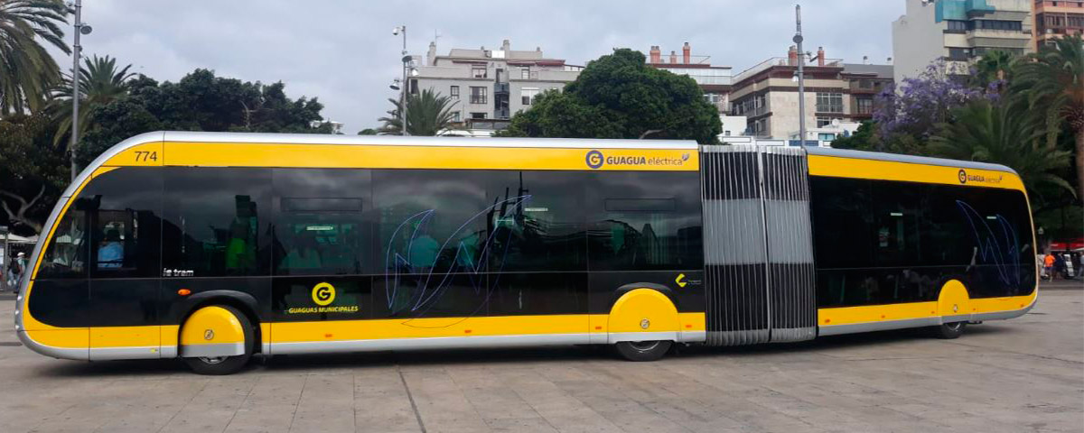 Lehen autobus %100 elektrikoa eta zero isurpenekoa entregatu zaio Kanaria Handiko Las Palmaseko Guaguas Municipales operadoreari