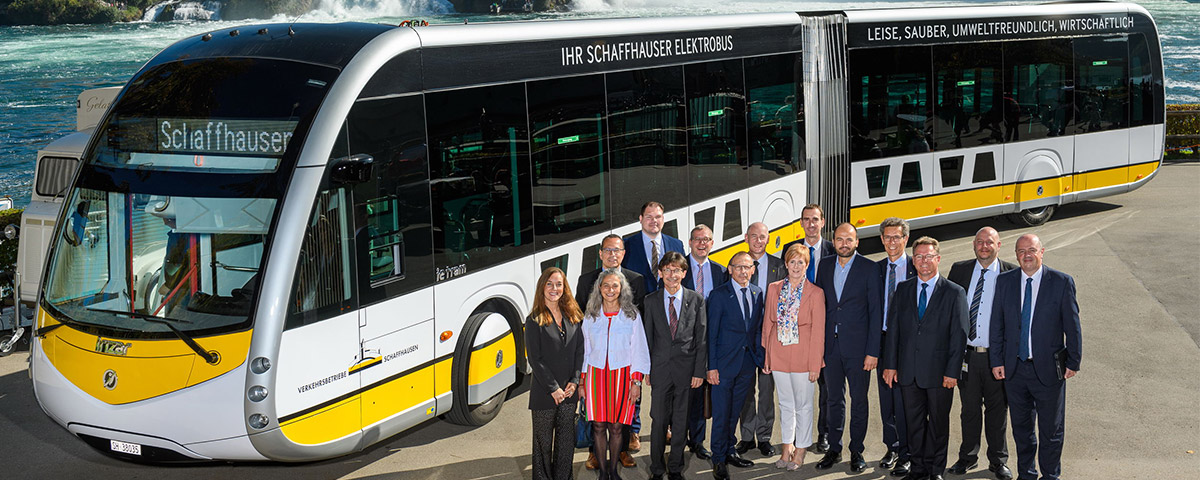 The Basque Government visits the city of Shaffhausen to learn about the Irizar electric bus project