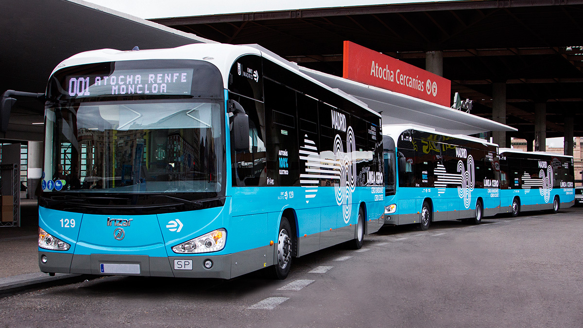 Irizar e-mobility consigue un tercer pedido por parte de la EMT de Madrid, que en total sumará a su flota 55 autobuses eléctricos de la marca Irizar